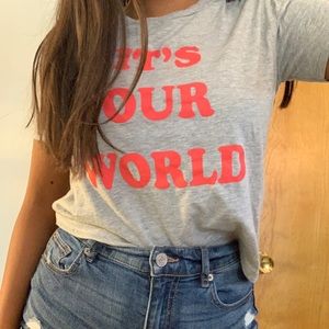 It’s Our World divided top